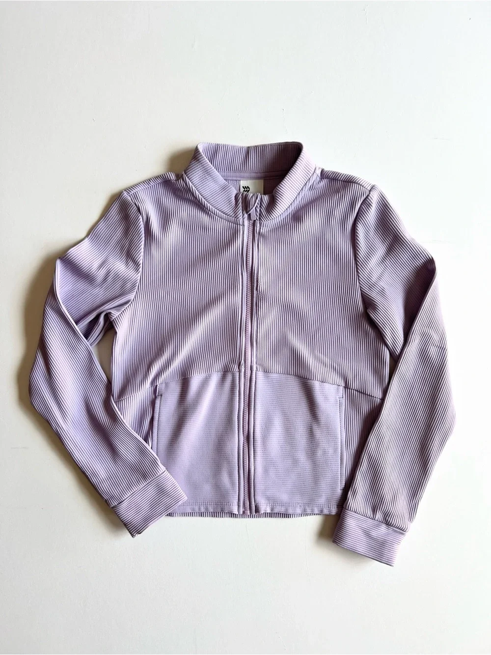 Girls Ribbed Activewear Jacket and Legging Set Lavender Size 10/12 All in Motion
